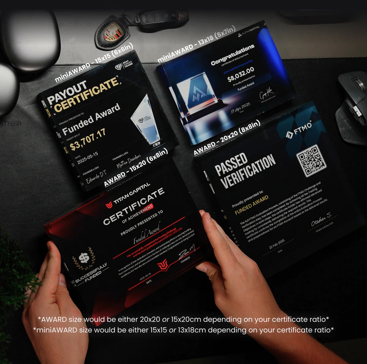 Verified Trading Achievement Plaque