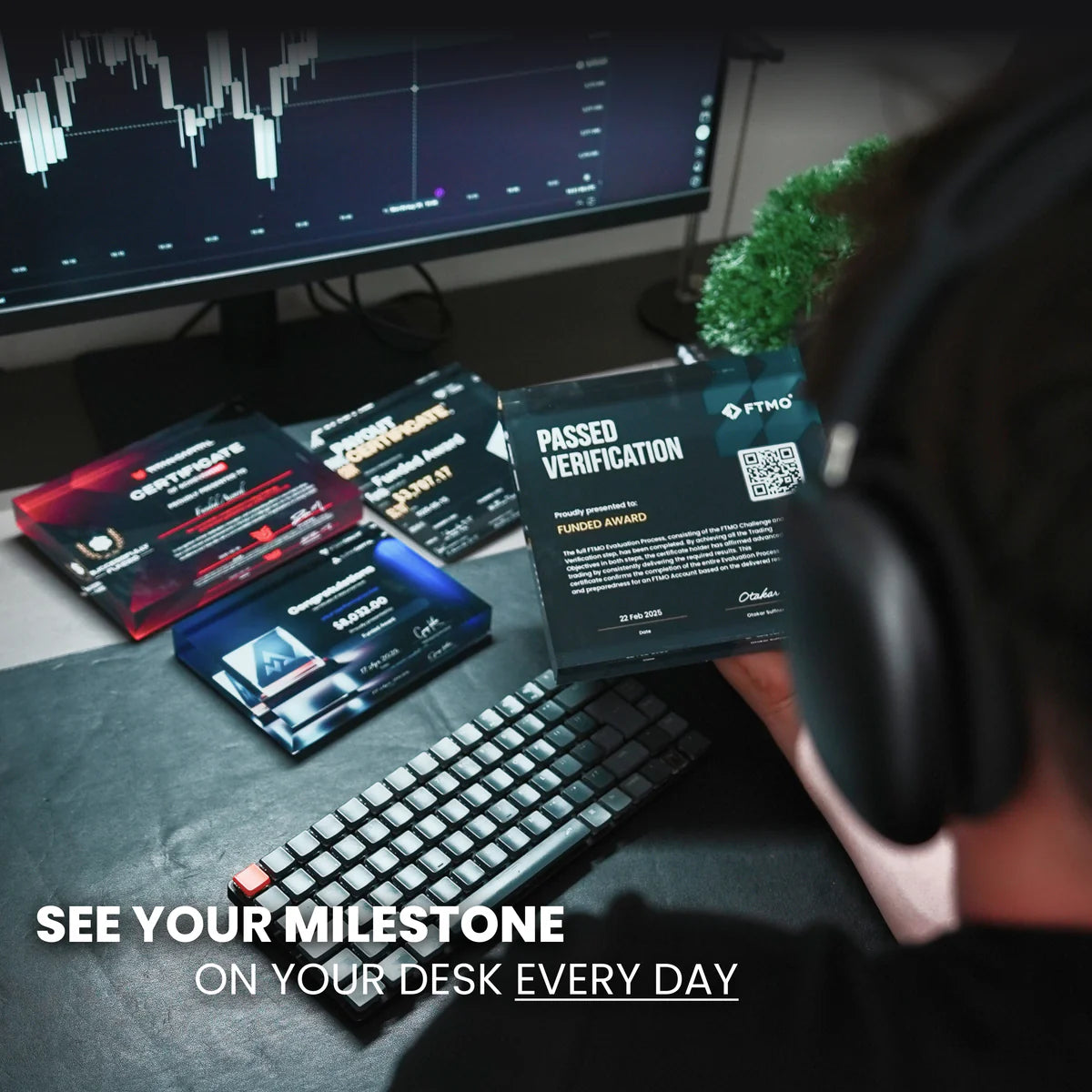 Verified Trading Achievement Plaque